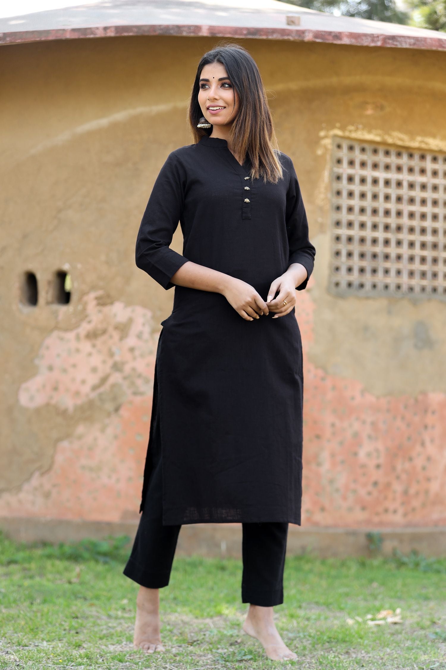Beautiful Double layered cotton-silk kurti with embroidery embellishment. |  Long skirt and top, Dress, Silk kurti